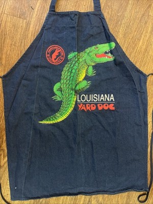 Vintage Louisiana Yard Dog Alligator Apron 505 Cotton Blend
