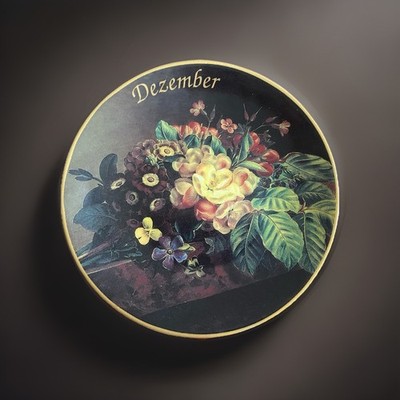 Sammelteller Bradex - A318 - Porzellan - Blumenstilleben - Dezember
