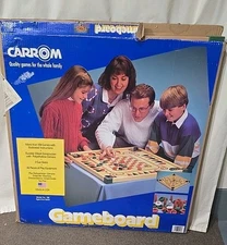 Vintage Carrom 100+ Game Wood Board Set No. 108 by Merdel w/ Box NO Pieces 2025
