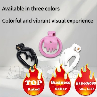 New Chastity Cage Lightweight Flat Bondage Cage Male Anti-escape Chastity Lock