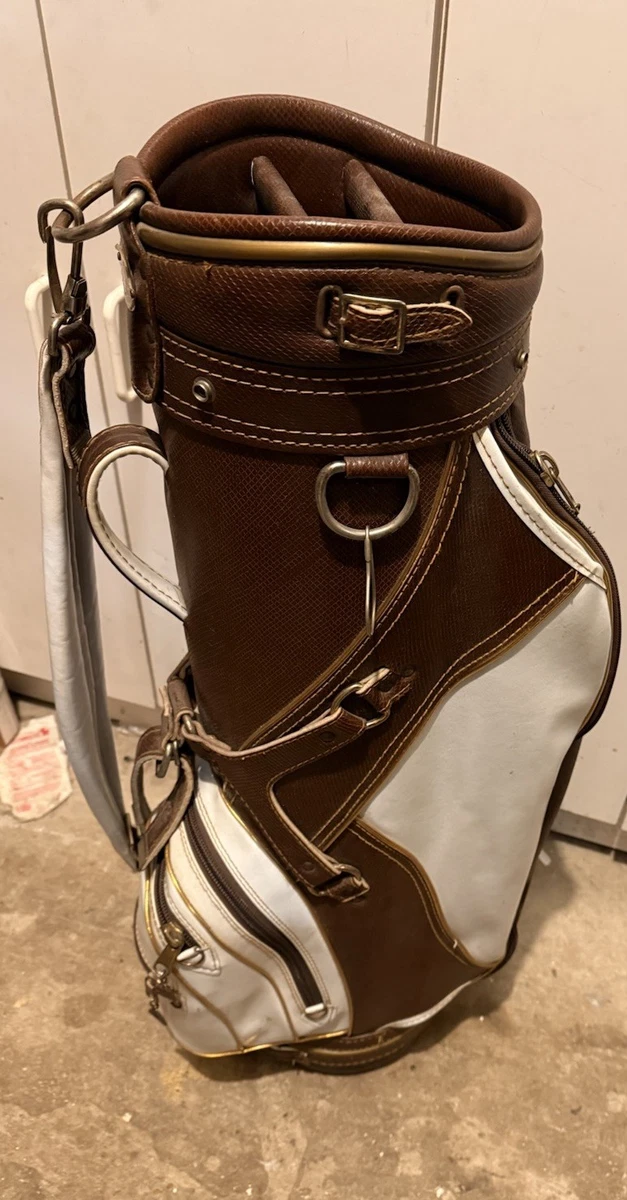 DAIWA ヴィンテージキャンバスキャディバッグ DAIWA Vintage Coach Collection Leather & Canvas Cart Golf Bag