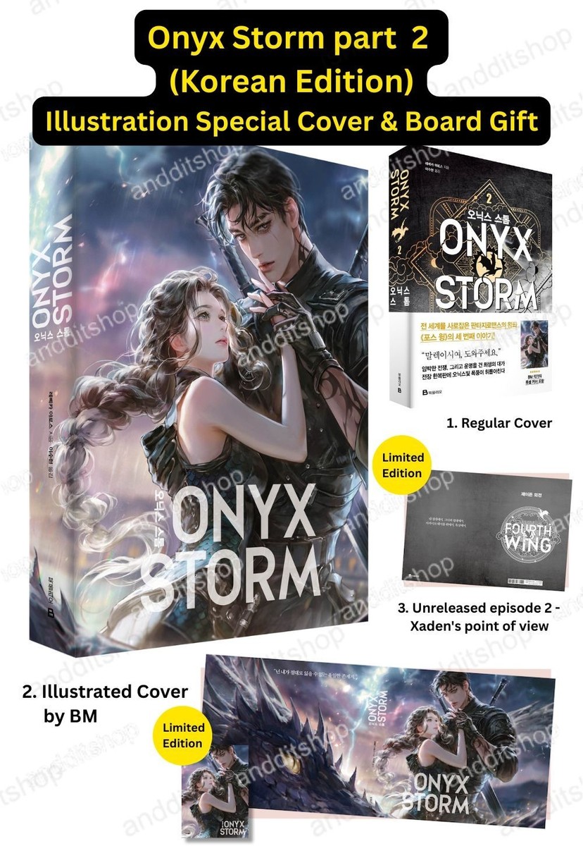 Onyx Storm Korean Edition, Art Dust Jacket Limited | eBay
