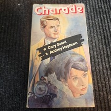 **RARE**Charade VHS 1964 Vintage Movie Audrey Hepburn Cary Grant Video Treasures