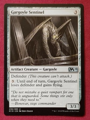 ''Gargoyle Sentinel'' - Magic The Gathering Karte - M19