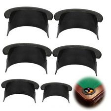 6 Pcs Pool Table Pocket Liners - Black Plastic Billiard Pocket Replacement