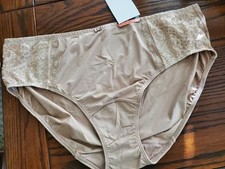NWT OLGA FLIRTY HIPSTER W LACE PANTIES RARE POLYAMIDE/ELAS GU2711P 241 3XL / 10