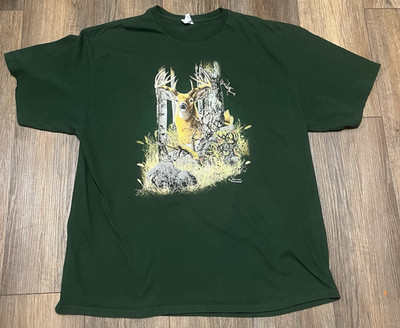 VTG Delta Steven Michael Gardner ''Find 9 Deer'' T Shirt Adult 2XL Hunting Nature