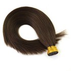 I Tip Remy Human Hair Extensions Keratin Stick Tip Pre Bonded Dark Brown 22inch — photo 5