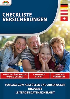 Checkliste Versicherungen - Mustervorlage 2025 - PDF-DOCX -Download Version