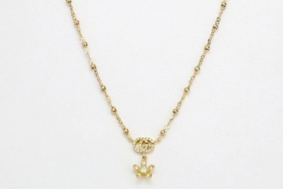 Gucci Flora Diamant Blume Anhänger 18K Gold Halskette YBB58184200200U