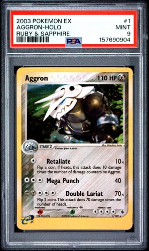 Aggron graded PSA 9 for sale on eBay