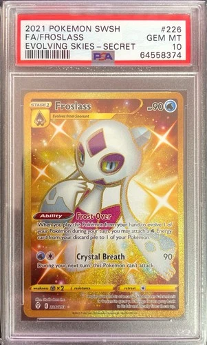 Froslass 226/203 Secret Rare GEM MINT PSA 10. Pokemon SW&SH Evolving Skies