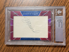 STAN MUSIAL - 2014 Leaf Sports Icons - Cut Signature -Serial Number 2/2