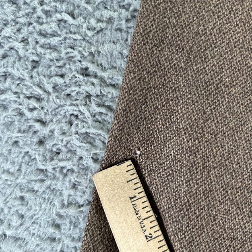 Vintage Polo Ralph Lauren Dress Pants Mens 38x31 Brown Wool Knit Blend Stretch - Image 3 of 4