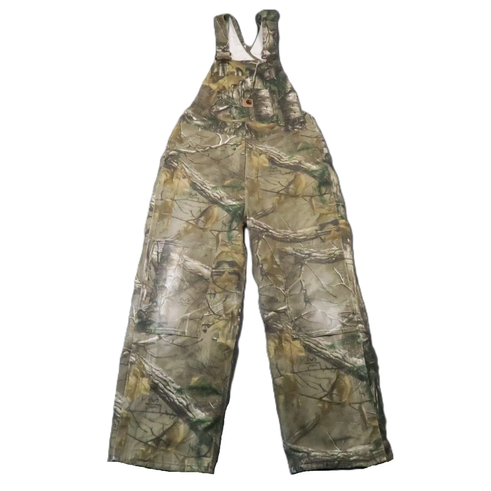 Carhartt Realtree Camo Overalls Youth 14 Quilt Lined Insulated Hunting Gorpcore