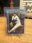 2025 Topps Chrome Update Roki Sasaki (RC) Debut True Blue /150 - Dodgers