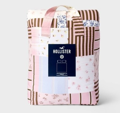 Hollister x Target patchwork comforter set Full/Queen
