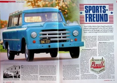 Oldtimer Markt 3371) Powell Sport Wagon mit 92PS in einer seltenen Vorstellung a