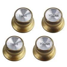 Gold Tone Volume Knobs 2T2V Speed Control Top Hat for LP / SG Electric Guitar