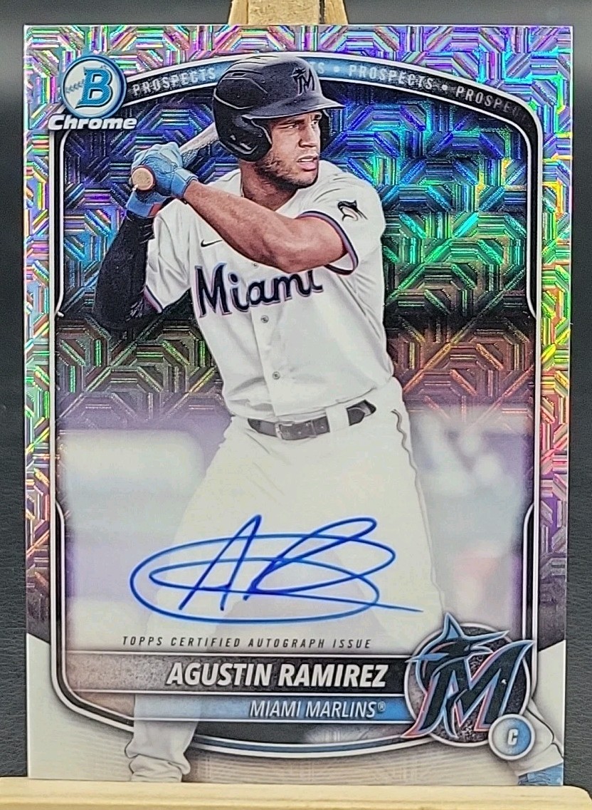 2025 Bowman Chrome Mojo Agustin Ramirez Marlins Auto #BMA-AR