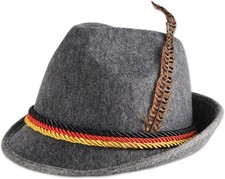 German Alpine Hat Oktoberfest Fancy Dress Up Halloween Adult Costume Accessory