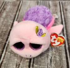 TY Beanie Boo  "Rosie" The Purple Rose Turtle Plush 6" Pink Purple Retired NWT