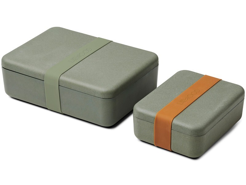 JUEGO LONCHERA MADERA BAMBÚ FAUNA VERDE
