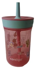 Contigo Kid's 14 oz. Leighton Spill-Proof Tumbler with Straw Llamas NWOT