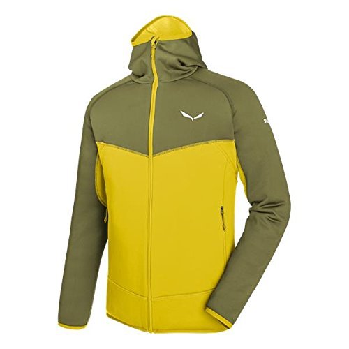 Salewa, Puez 3 Pl M Fz Hdy, Felpa Con Cappuccio, Uomo, Giallo, 46 S (h1C) Salewa, Puez 3 Pl M Fz Hdy, Felpa Con Cappuccio, Uomo, Giallo, 46 S (h1C)