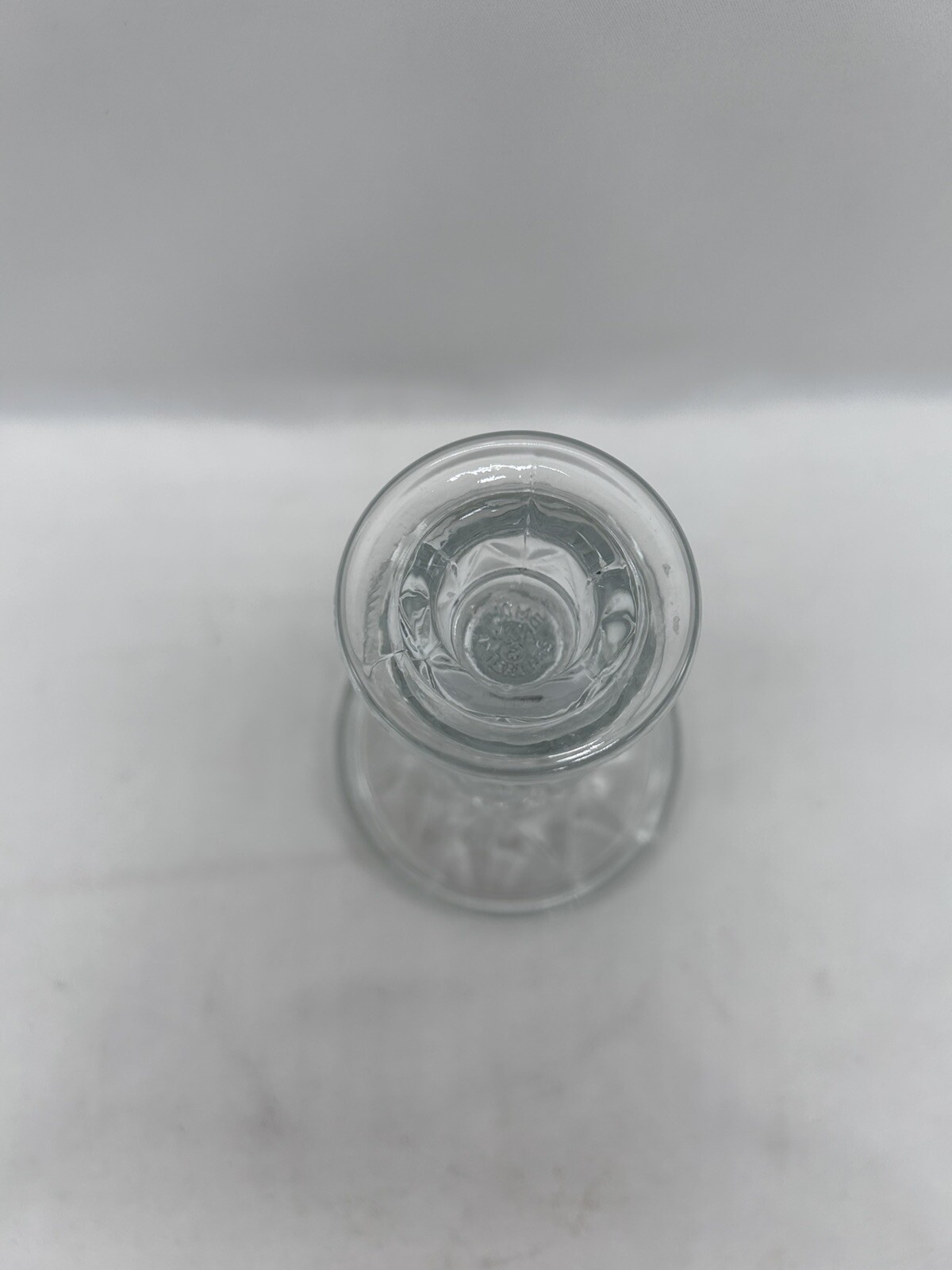 VTG Indiana Glass Crystal Candle Holder Cambridge Pineapple 6" Tall Candlestick