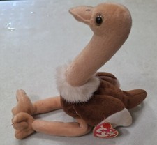 RARE 1st EDITION TY BEANIE BABY "STRETCH" The Ostrich 1997 w/all 9 tag ERRORS 
