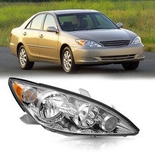 Right Side Headlights Assembly For 2005-2006 Toyota Camry Chrome Headlamps 05-06