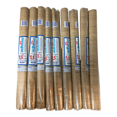 9 Rolls Knotty Wood Grain Plank Panel Vinyl Contact Paper Wallpaper Peel Stick