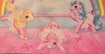 My Little Pony BABY BONNET SCHOOL OF DANCE W/ BABY HALF NOTE 1986