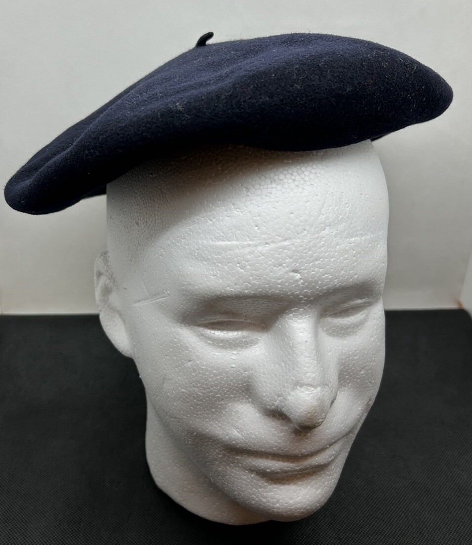 Vintage Ladies French Basque Beret IMPERMEABLE Gavarny Foulard