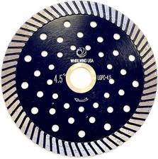 4.5 Inch Diamond Turbo Saw Blade Cutting Granite Stone Marble Concrete Masonry