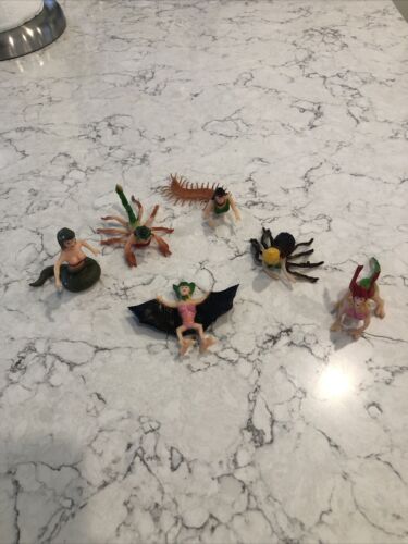 VTG 2002 Invasion of the Monster Women Rubber Figures-Lot of 6-NICE