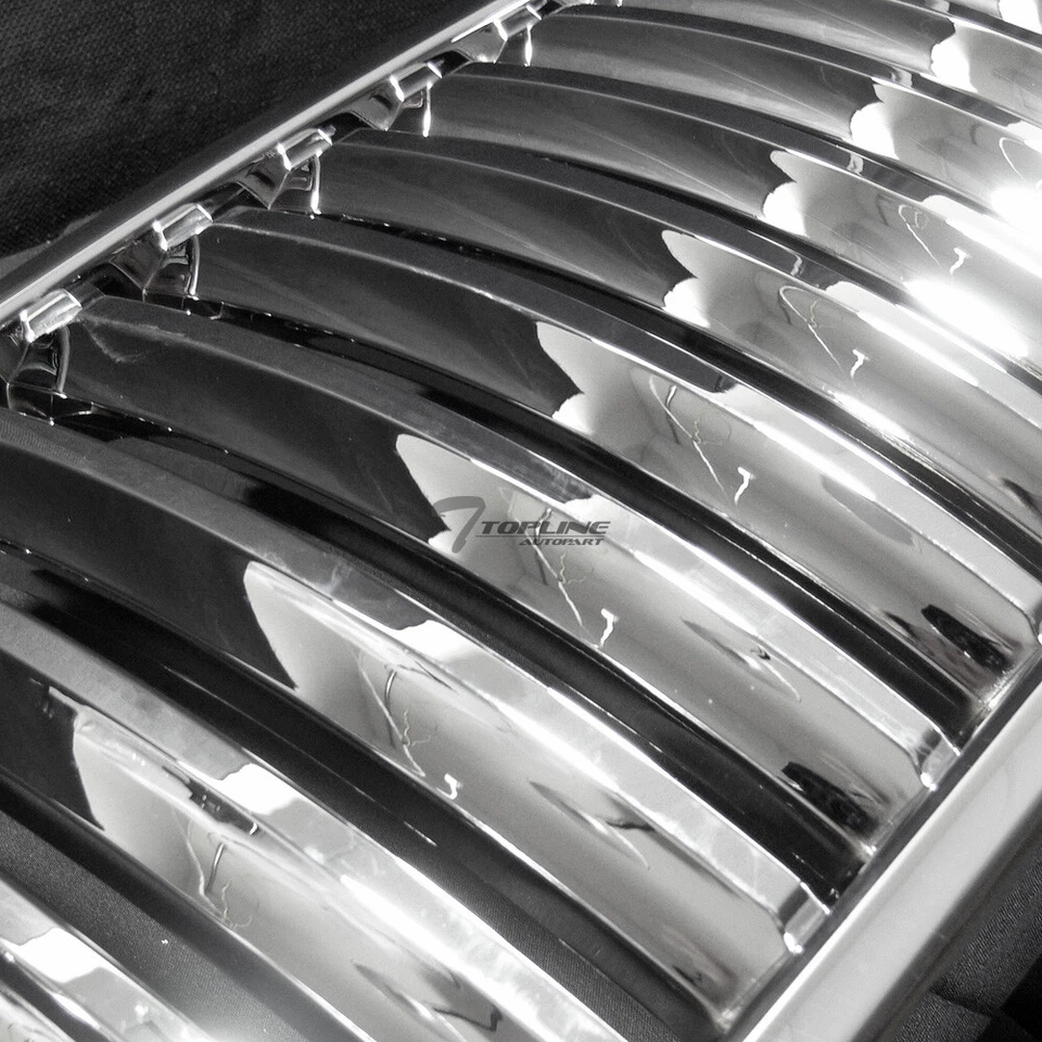 Topline For 1999-2006 Silverado/Tahoe/Suburban Vertical Front Grille - Chrome - Image 4 of 4