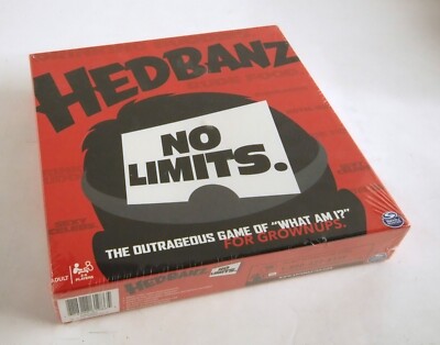 Hedbanz No Limits Adult Board Game, The Outrageous Game of What am I New Sealed
