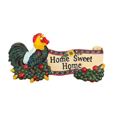 Home Sweet Home Rooster Wall Decor Farmhouse Kitchen Decor Sign