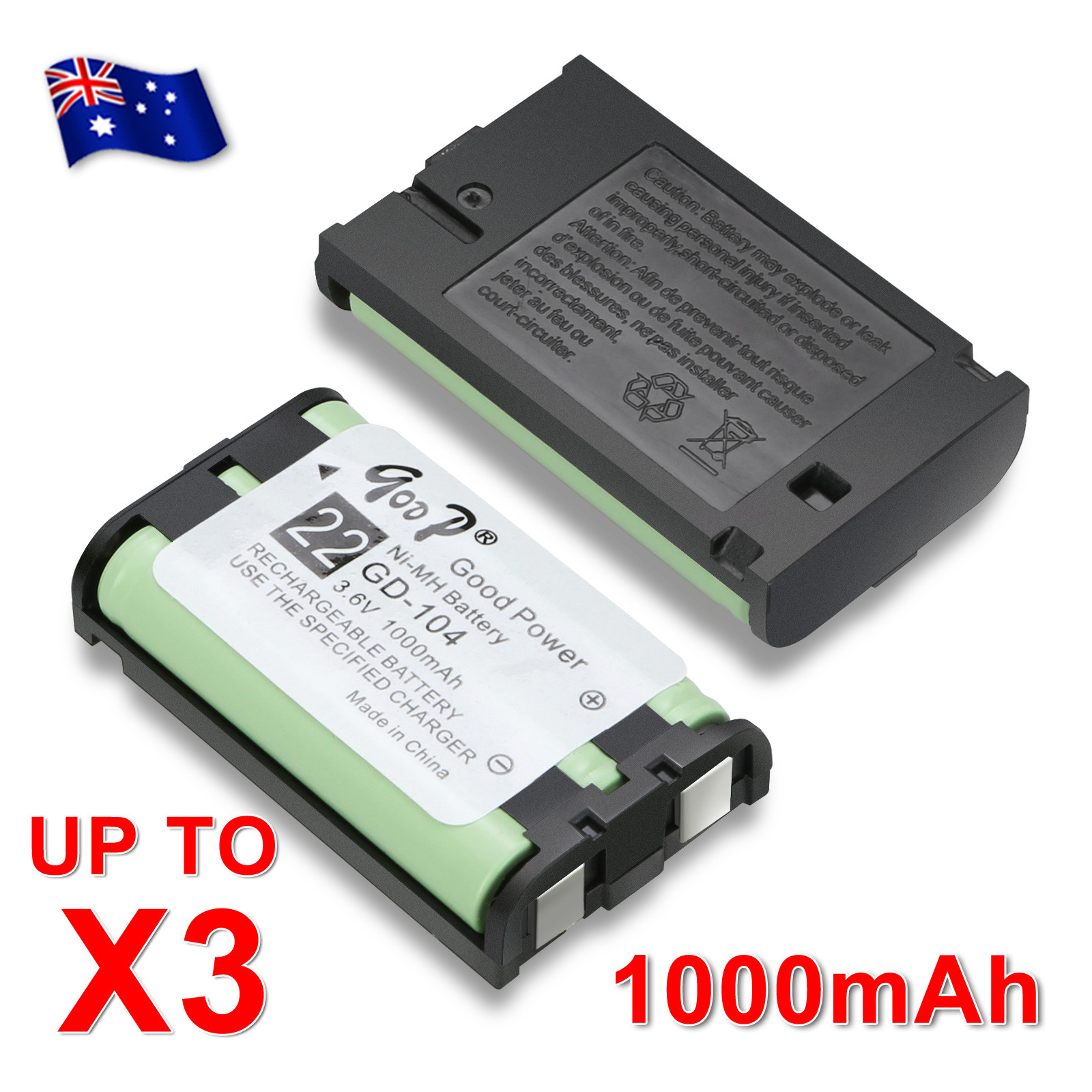 Battery For Panasonic HHRP104 HHRP104A Cordless Phone NiMH 3.6V