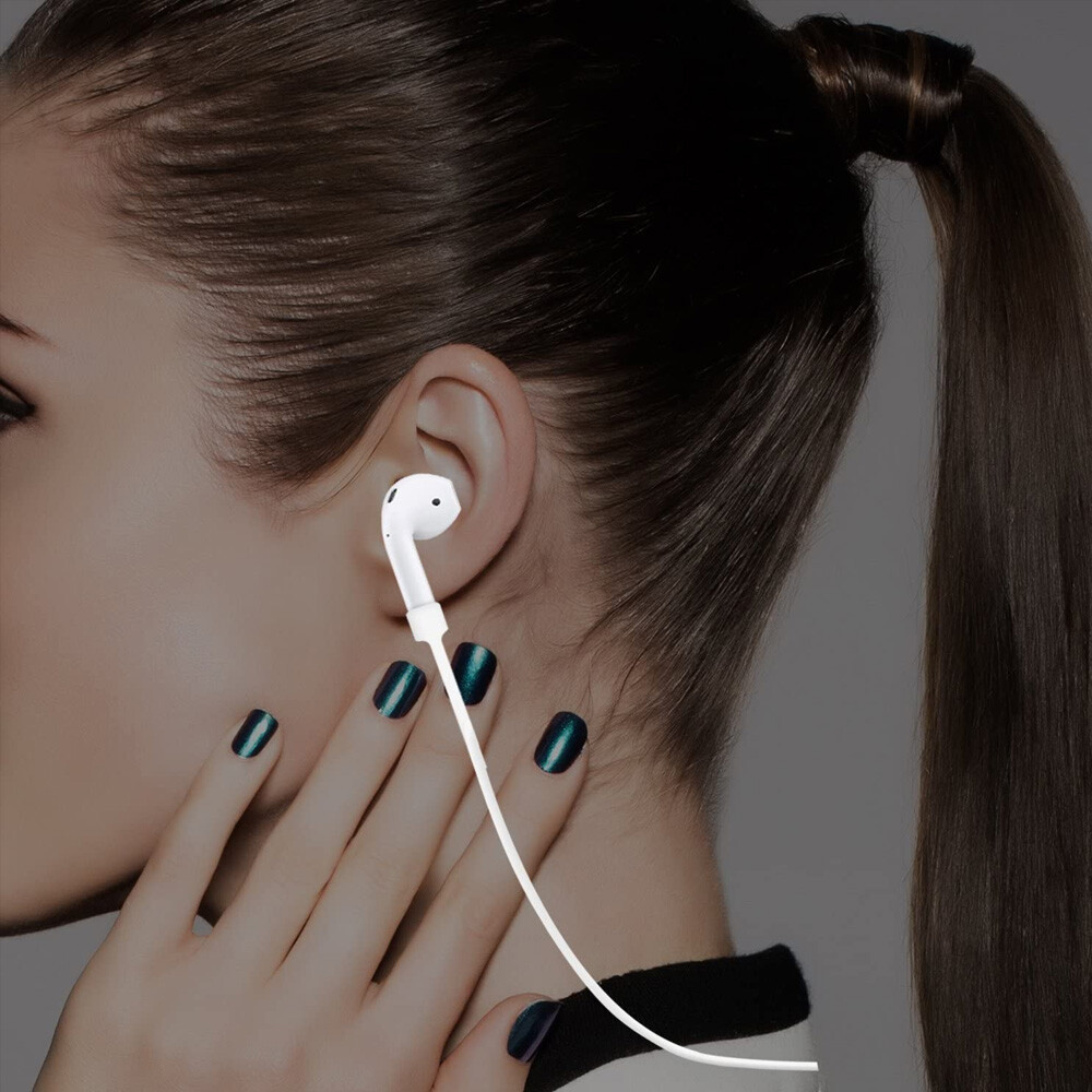 Cinturino In Silicone Antismarrimento Per AirPods Pro/2/1 (4 Pezzi) – Comodo Da Indossare Al Collo, Ideale Per Sport E Lavoro - copertina