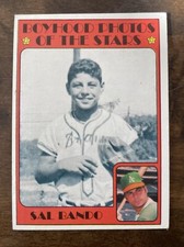 1972 Topps - Boyhood Photos of the Stars #348 Sal Bando