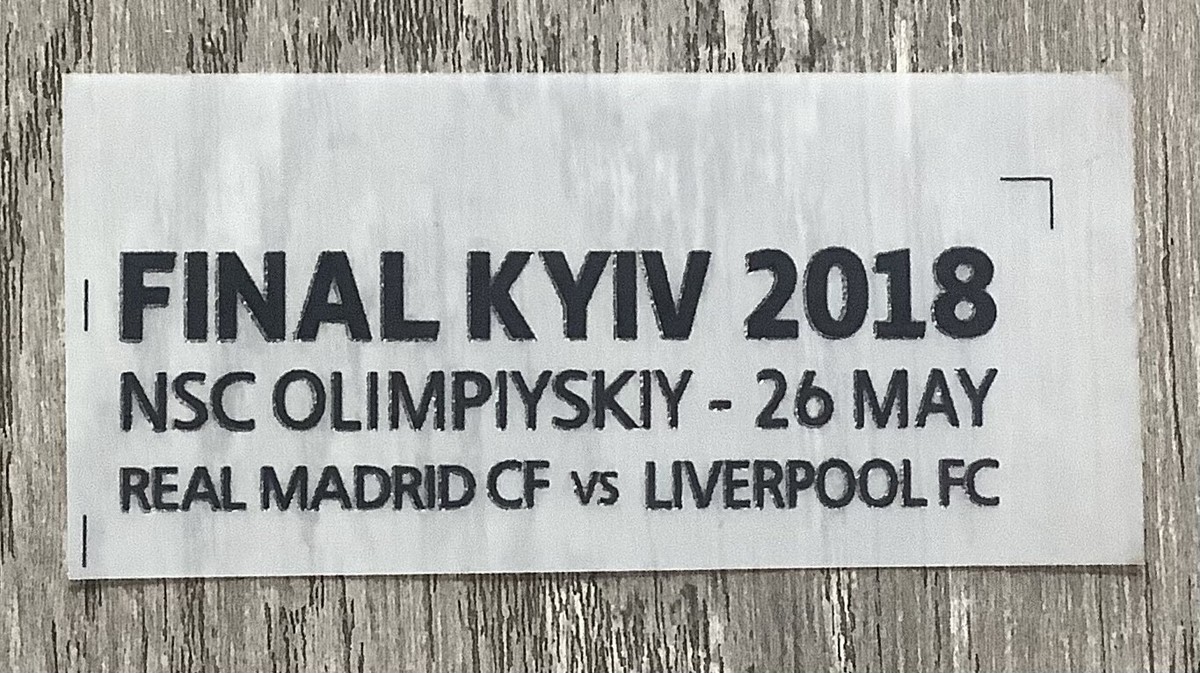 Champion League Final Kiev 2018 Match Detail Set Trophy 12 Respect