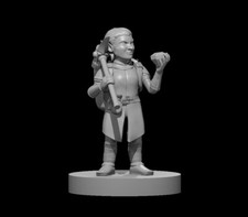Female Deep Gnome Adventurer NPC Townsfolk 28mm Scale DND D D Tabletop Mini