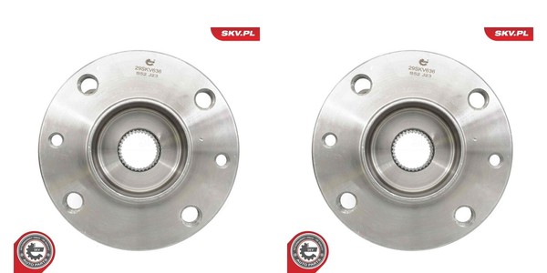 Esen SKV 2X Radnabe Radlagersatz Hinten FüR Smart Fortwo Coupe Forfour 453 BCM-image