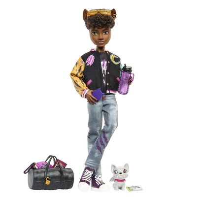 Monster High Doll, Krallenwolfspuppe mit Haustier Wasserspeier Bulldogge und Themenzugang...