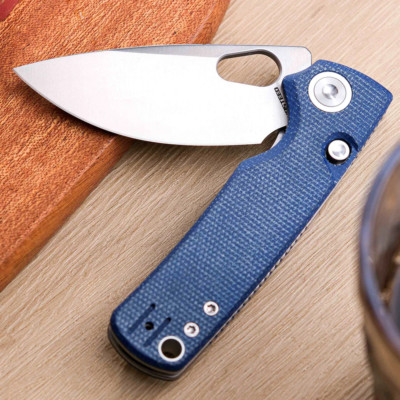 VOSA2605 Vosteed Porcupine Blue 14C28N Steel Blue Micarta Plain Satin KIVT Line