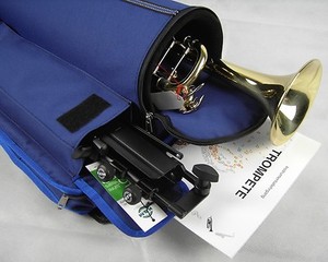 VICASKY Trompeten-Tasche Aus Oxford-Stoff - Verstärkte Schultertasche Mit Zubehörfach Für Instrumente