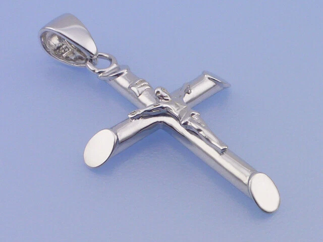 Clever Schmuck Katalog Silbernes Jesus-Kreuz Anhänger 25 Mm - Sterling Silber 925 Kruzifix Mit INRI 25 Mm Kreuz Schmuck